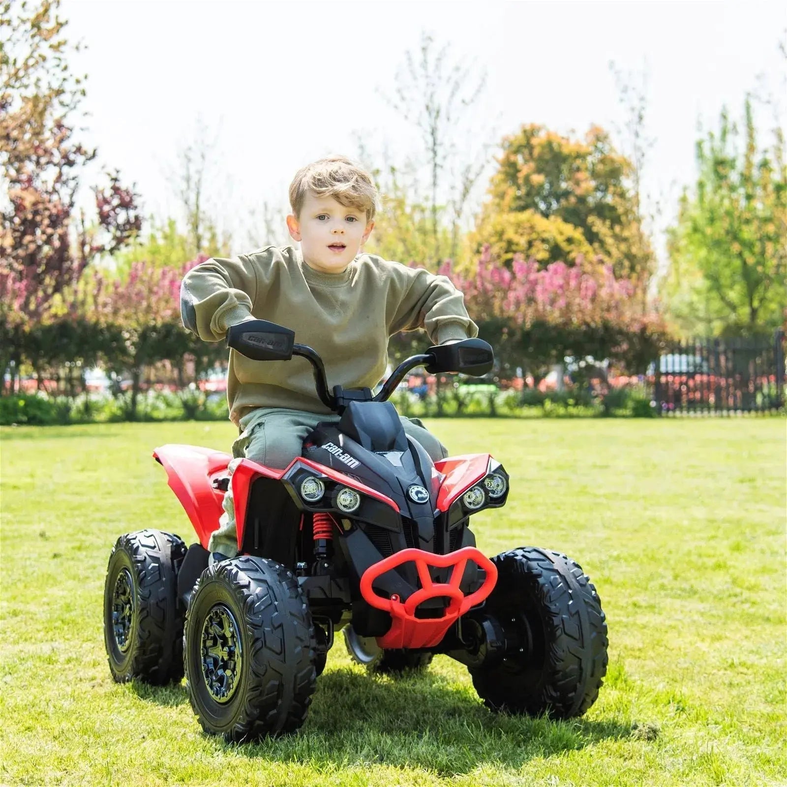 Officially Licensed Can-Am Renegade 24V Kids Ride-On ATV - Image 2
