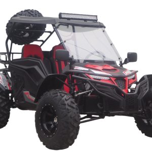 TrailMaster Cheetah 300Pro EFI Deluxe UTV Go Kart, Shaft Drive, Liquid Cooled CVT Auto with Reverse, Side Doors, Hard Top, Windshield, LED Light Bar